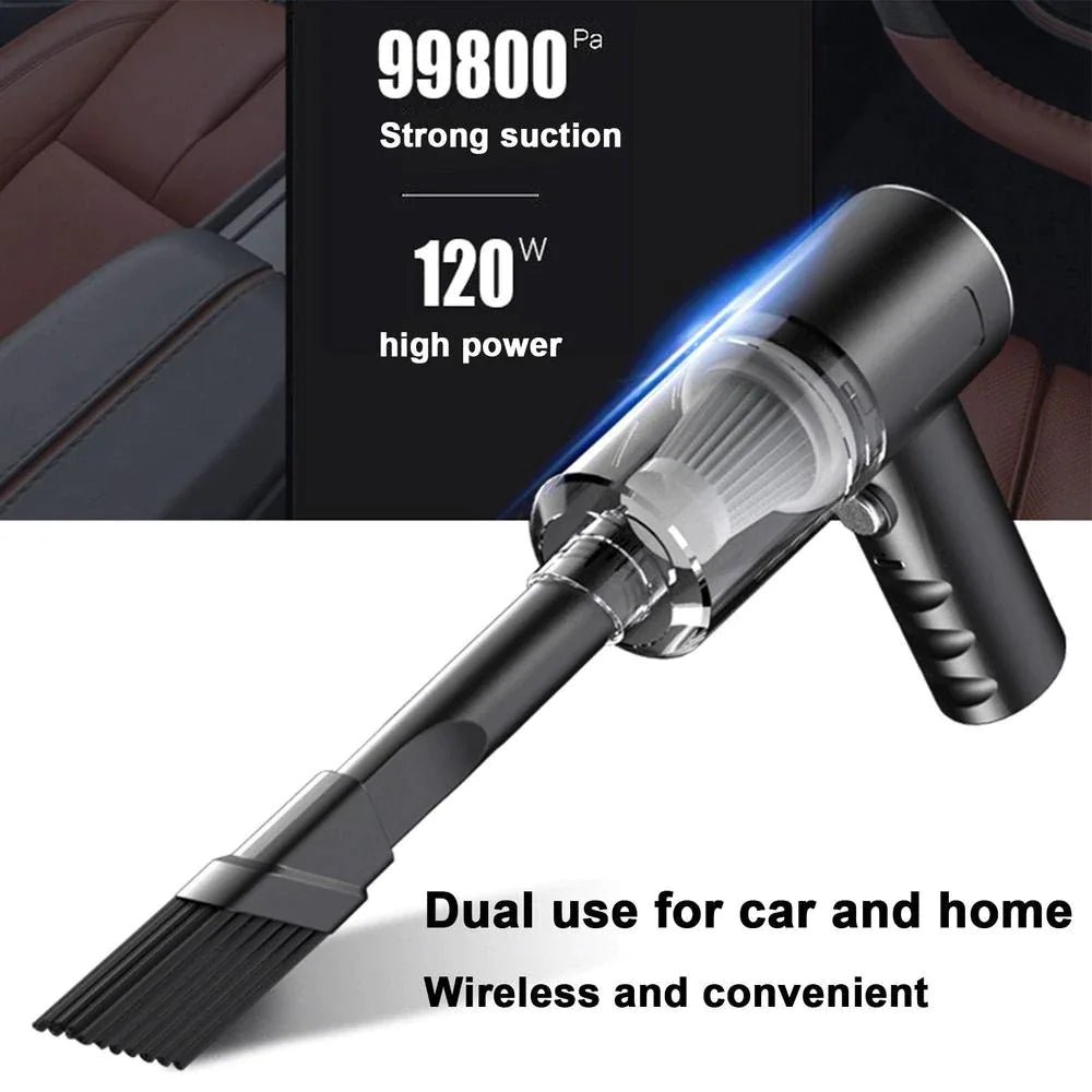 120W Cordless Handheld Vacuum Cleaner - Compact, Portable, and Powerful for Car and Home Use - GadgetCare Pros