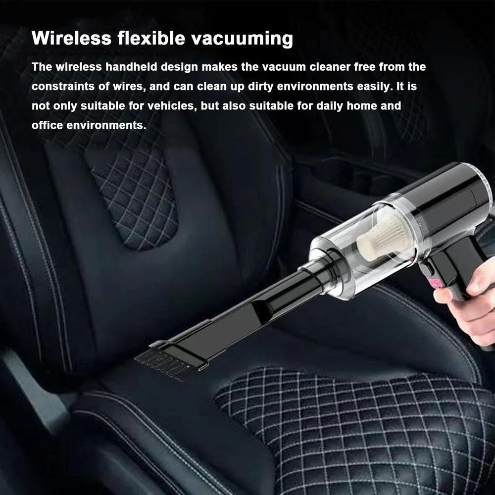 120W Cordless Handheld Vacuum Cleaner - Compact, Portable, and Powerful for Car and Home Use - GadgetCare Pros