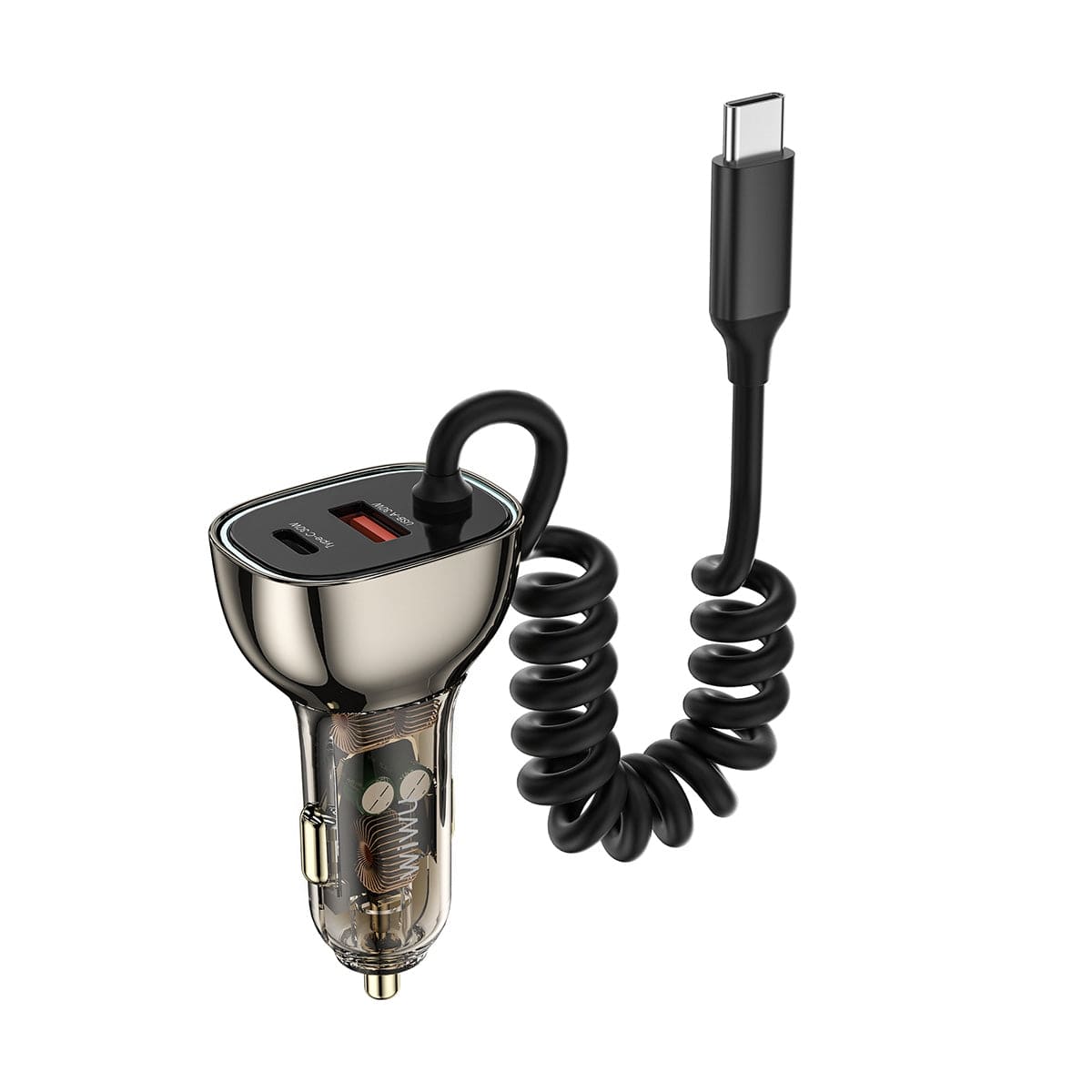 WiWU Geek 90W PD+QC Kirsite Multi-Port Fast Car Charger