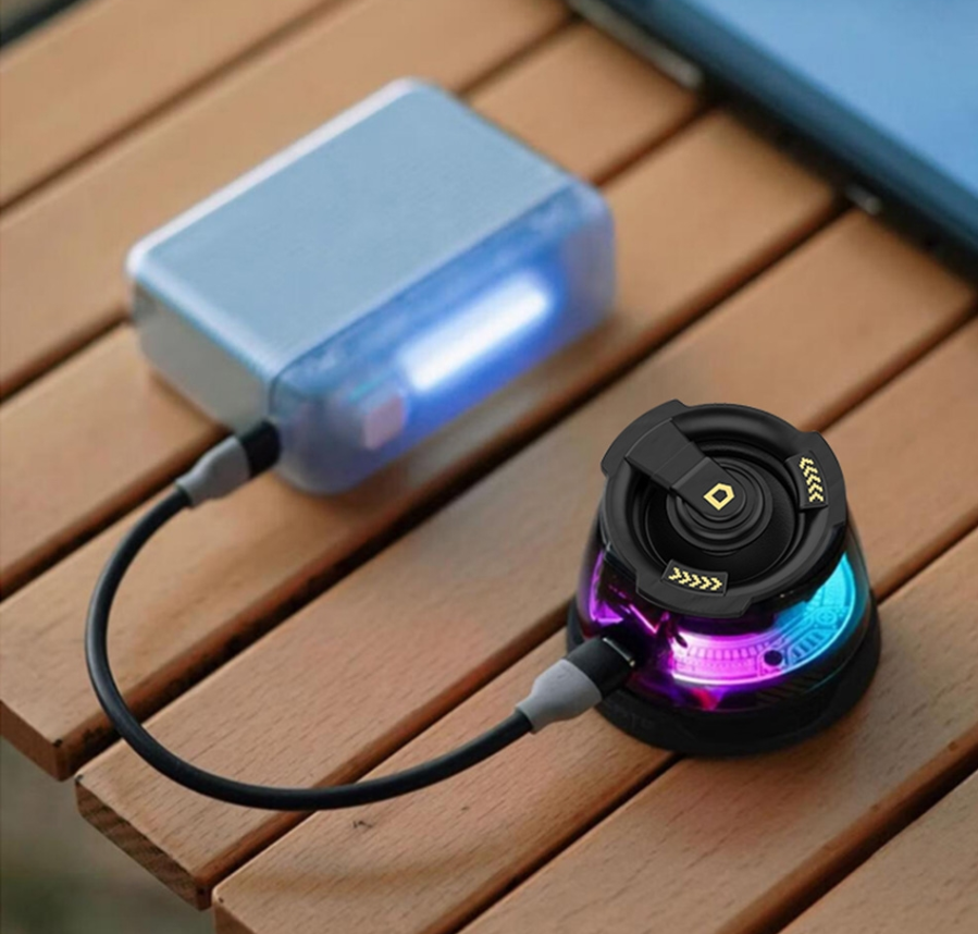 Portable Magnetic Bluetooth Speaker - Black: Ultimate Sound on the Go